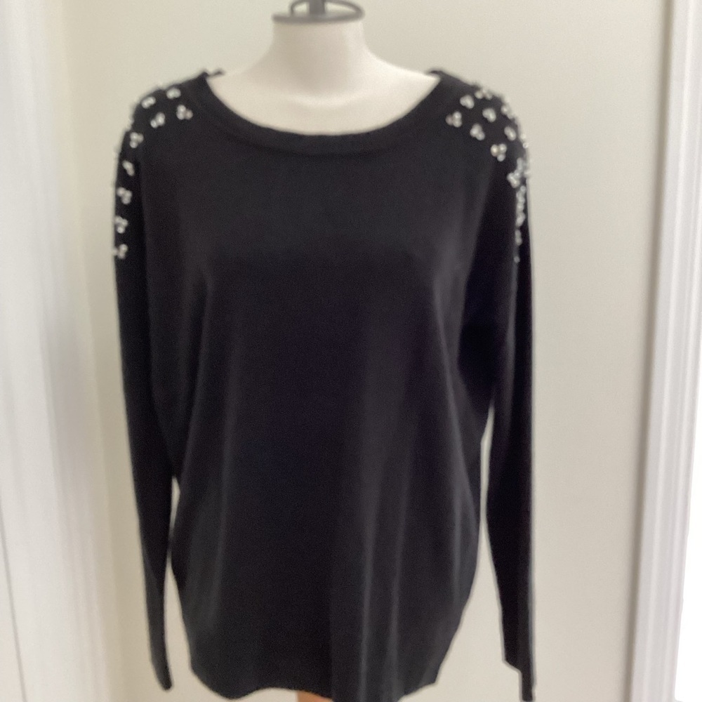 Pretty little liars by Aeropostale embellished pearl pullover sweater size XL